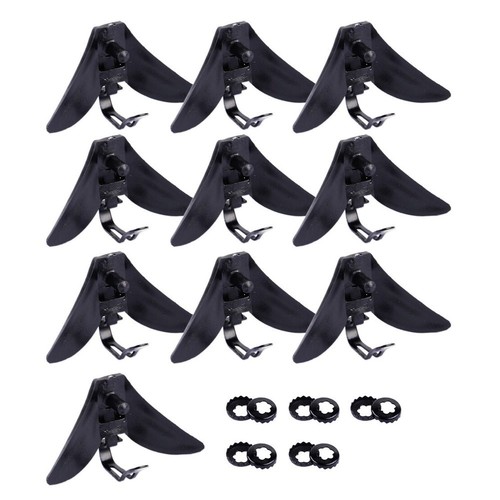 10pcs plastic triangle - 10pcs, clips