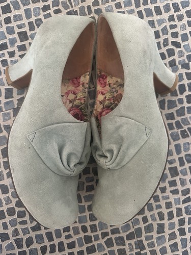 Hotter pale green suede donna - green,