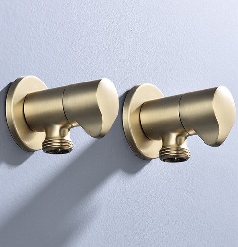 2pcs brushed gold wall - gold, mounted