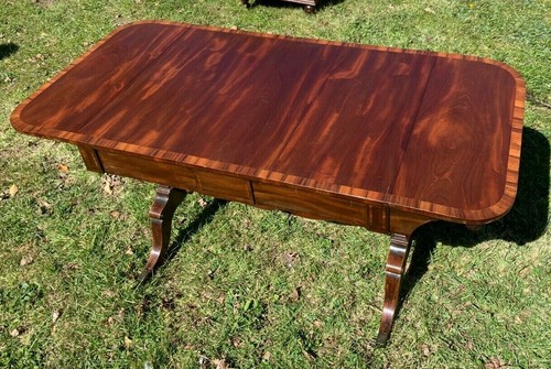 Regency mahogany sofa table - regency,