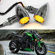 Chrome Motorcycle Turn Signal Blinker Indicator Light For Kawasaki Z750 Z1000