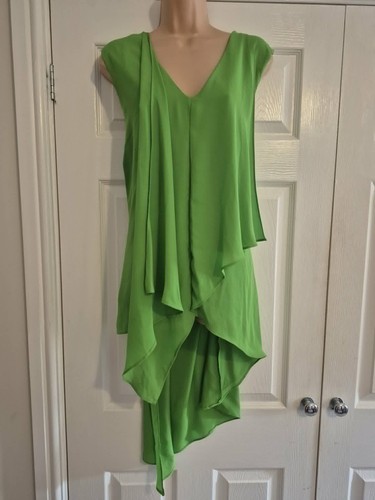 Bright green sleeveless - green,