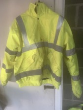 Hi Viz  Bomber Jacket Yellow, Size XL