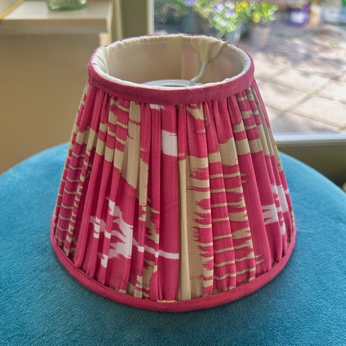 Pink silk empire lampshade - pink,