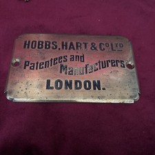 OLD BRASS HOBBS, HART & Co