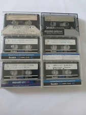 6 x Scotch -Type I/ Normal & High Position Cassette Tape - used