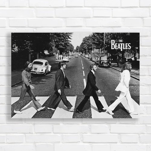 The beatles abbey road - road, black