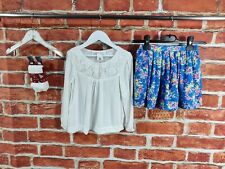 GIRLS BUNDLE AGE 5-6 YEARS POLO RALPH LAUREN H&M TU SKIRT BLOUSE TIGHTS 116CM