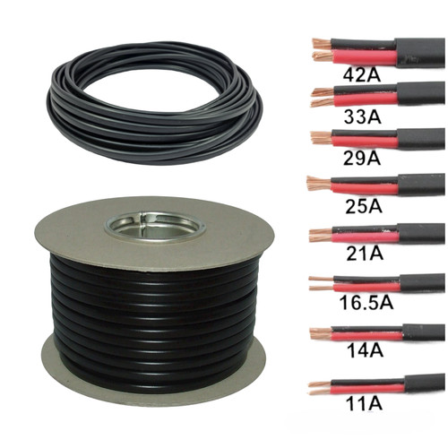 Flat twin core cable - twin,