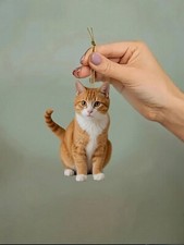 Ginger Orange Cat Keychain