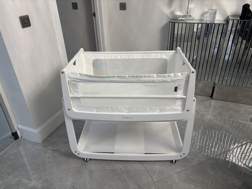 Snuzpod5 white bedside crib - white,