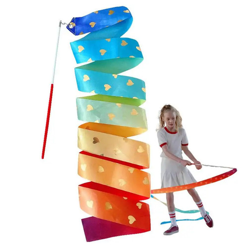 Rainbow gym dance ribbon - gym,