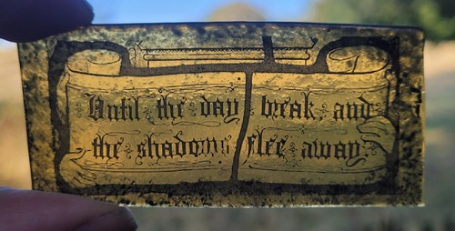 Stained glass text church - glass,