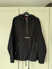 Supreme Black Twill Anorak