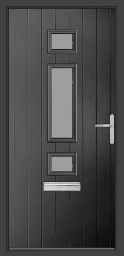 Anthracite grey composite door - grey,