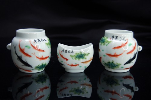 Large porcelain bird - porcelain,
