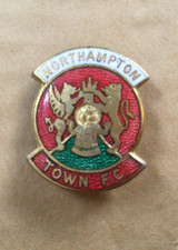 Vintage Northampton Town Football Club Enamel Badge VGC