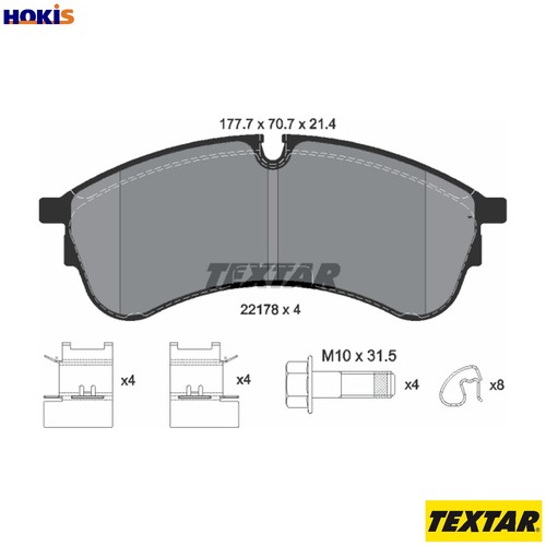 Brake pad set disc - brake,
