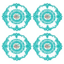 4 Pcs Retro Lace Placemats