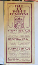 Original 1970 Isle of Wight Festival Handbill Jimi Hendrix 