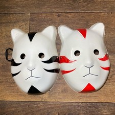 Naruto Kakashi Hatake Face Masks x2 Fox Cosplay Hokage Ninja PVC Japan