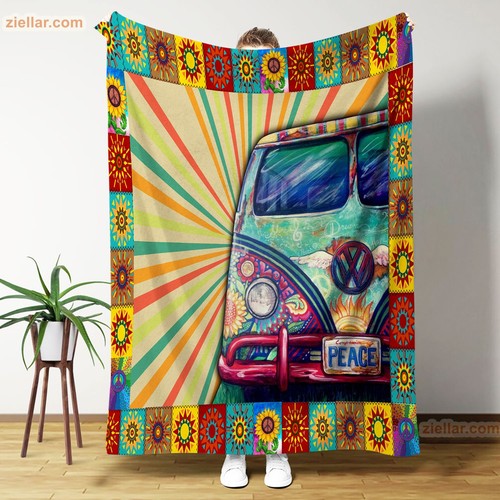 Peace van hippie fleece - peace,