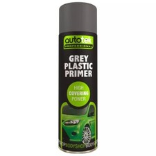 AutoTek Grey Plastic Primer Multi-Purpose Aerosol Spray Paint 500ml 