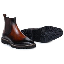 Handmade slip chelsea boots - handmade,