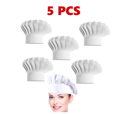 Chef hats cotton adjustable - 5x,