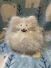 NEW HAND KNITTED FLUFFY WHITE