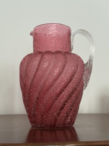 Antique overshot cranberry - antique,