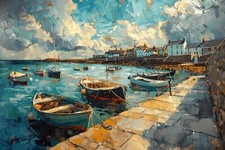 Beach Seascape Canvas Picture