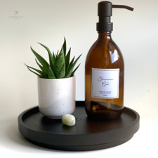 Liquid soap dispenser amber