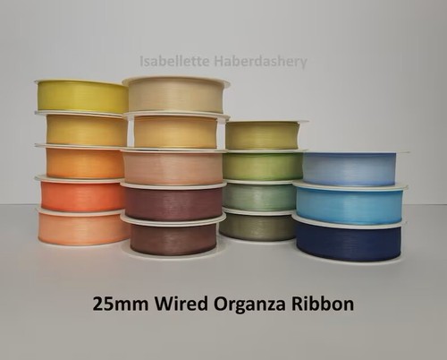 Wired organza ribbon sheer - wired,