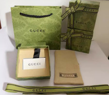 Gucci Jewellery Necklace Box Tag Pouch cloth bag Ribbon*UK STOCK