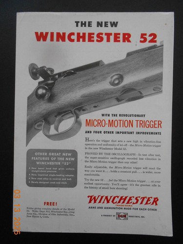 1951 winchester model - winchester, 52