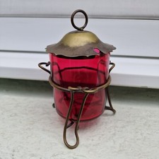 Rare Antique Cranberry Red