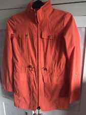 Bright Orange Rain Coat Size 8 Stunning Statment Mac/coat