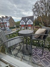 Vida XL Rattan Bar Stools & Table