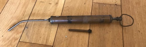 Vintage brass grease - vintage, gun