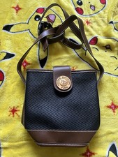 Pierre Balmain Vintage Brown Black Bucket Crossbody Shoulder Bag Handbag
