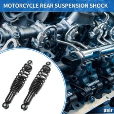 1 Pair Motorcycle Rear Suspension Shock 280mm Universal for Motorcycle Black
