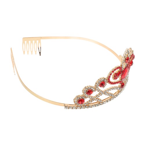 Crystal rhinestone gold red - crystal,