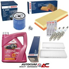 FOR PEUGEOT 208 PURETECH ALLURE S/S MK2 1.2 PETROL BOSCH FILTER SERVICE KIT & 5L