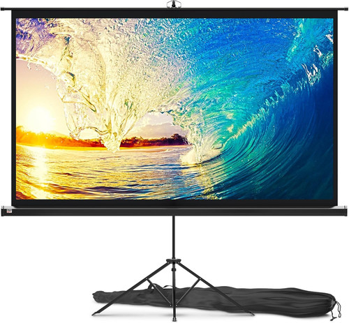 Projector screen with - projector,