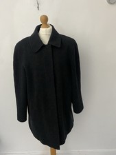 Bhs Ladies Coat Size Medium Wool Cashmere Grey Pockets Smart