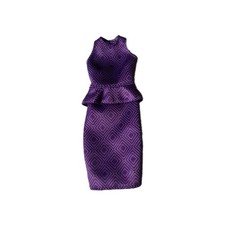 Fashion Doll Purple Peplum
