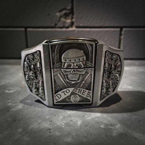 Refillable lighter belt buckle - refillable,