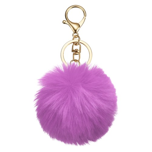 Dark purple light gold pom - dark,