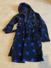 Matalan Blue stars Dressing Gown 12 Years